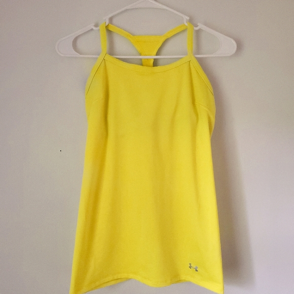 Under Armour Tops - ⭐️$5 Sale⭐️ UNDER ARMOUR Racerback Yellow Athletic Tank